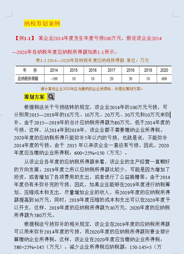 企业合理避税案例分享大全,3分钟前更新