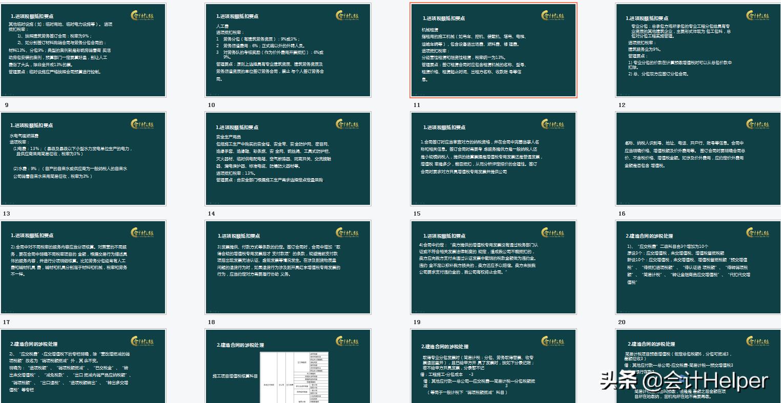 施工单位税务筹划报告,当日表述