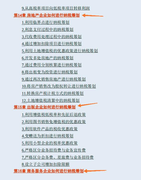 税收筹划方案设计说明,当日要点