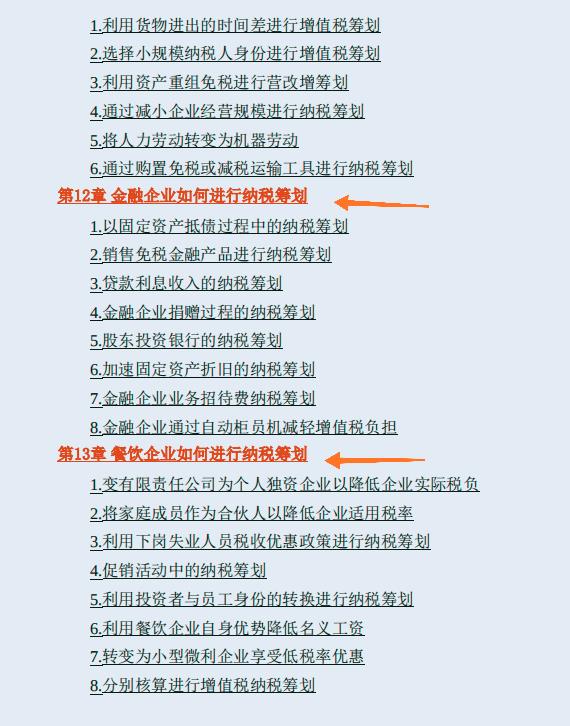 纳税筹划包含的内容,本月推荐