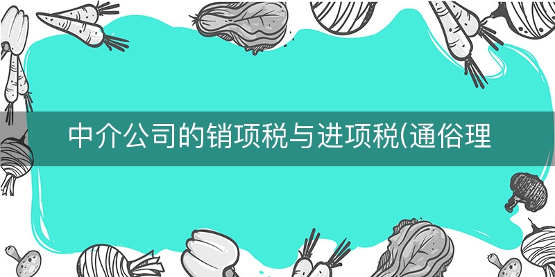 中介公司的销项税与进项税(通俗理解销项税和进项税)（正确/回复）