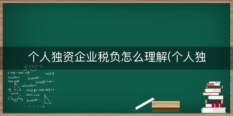 个人独资企业税负怎么理解(个人独资企业税负)(本月/消息)