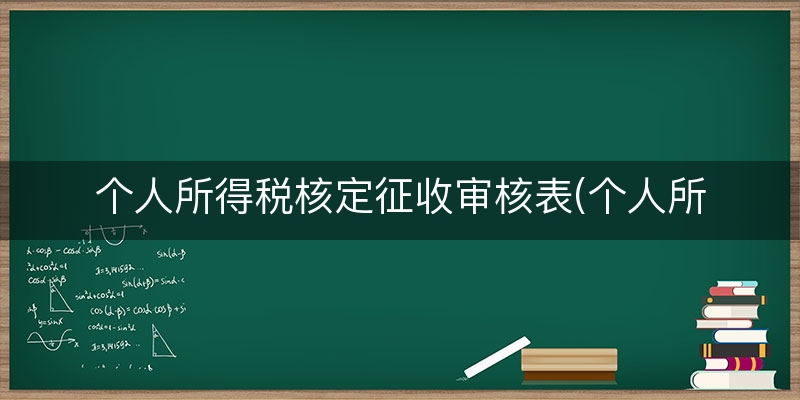 个人所得税核定征收审核表(个人所得税怎么申报)