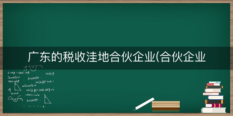 广东的税收洼地合伙企业(合伙企业的税率)