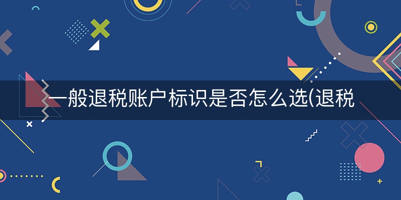 一般退税账户标识是否怎么选(退税已缴税额如何修改)