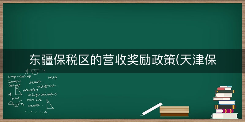 东疆保税区的营收奖励政策(天津保税区都卖什么)