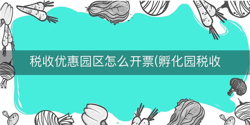 税收优惠园区怎么开票(孵化园税收优惠政策)
