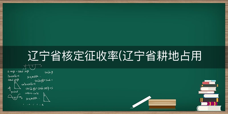 辽宁省核定征收率(辽宁省耕地占用税税率)
