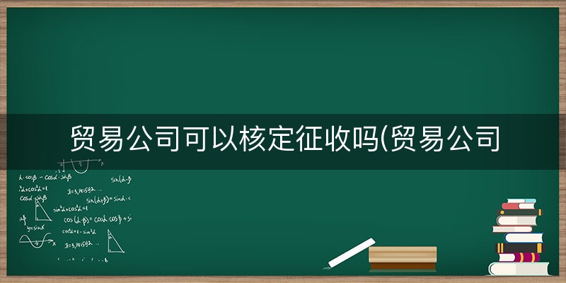 贸易公司可以核定征收吗(贸易公司的税收政策)